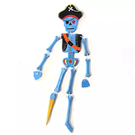 Day of the Dead Hanging Pirate Skeleton