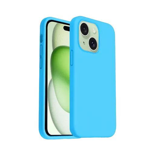 Silicone for iPhone 15 Plus - Sky Blue