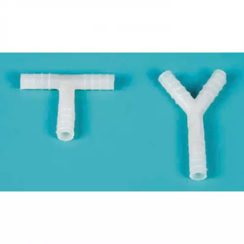 TUBE CONNECTOR PLASTIC (T TYPE) 8MM