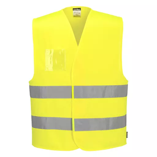 Hi-Vis Two Band Dual ID Holder Vest