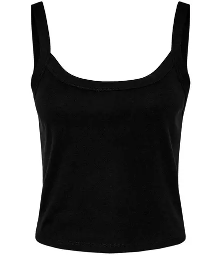 Bella Ladies Micro Rib Spaghetti Strap Tank Top