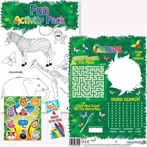 JUNGLE FUN ACTIVITY Pack - Pack of 100 - MP2651