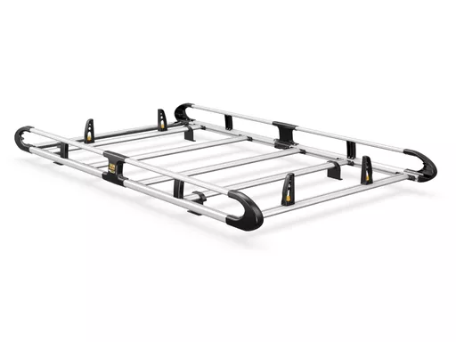 Renault Kangoo 2009-2021 L2, H1 Twin Rear Doors - ULTI Rack+ (Aluminium) - 5 Bar Roof Rack