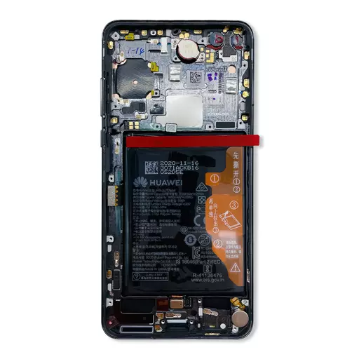 OLED Screen Assembly + Battery (Service Pack) (Black) -  Huawei P40