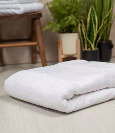 Towel City Organic Printable Border Bath Sheet