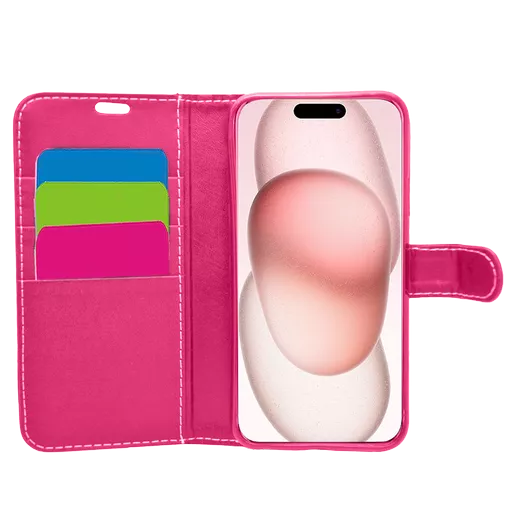 Wallet for iPhone 15 - Pink