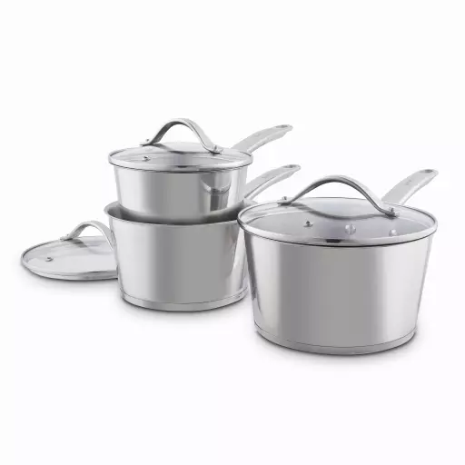 Good Food 3-Piece Saucepan Set