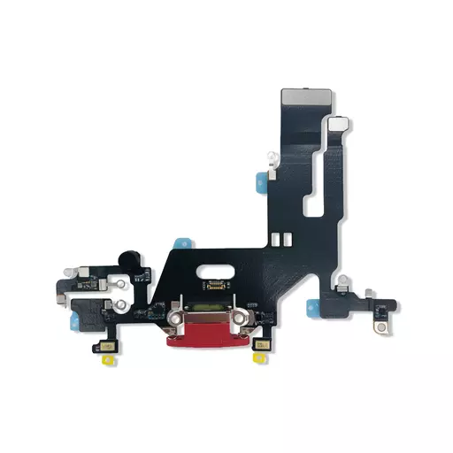 Charging Port Flex Cable (Red) (RECLAIMED) - For iPhone 11
