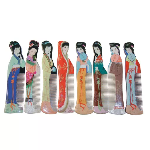 Decorated Wooden Comb