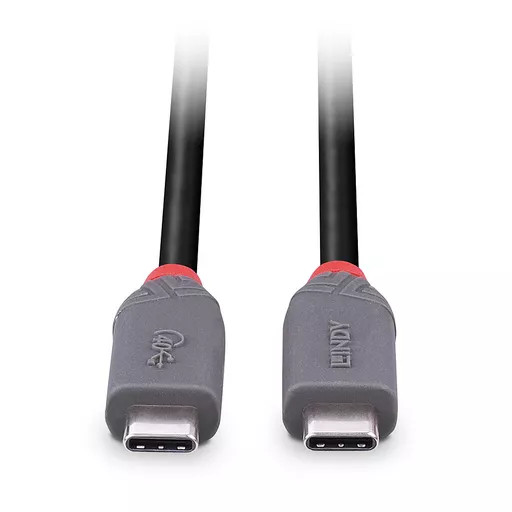 Lindy 0.8m USB 4 Type C Cable, 40Gbps, Anthra Line