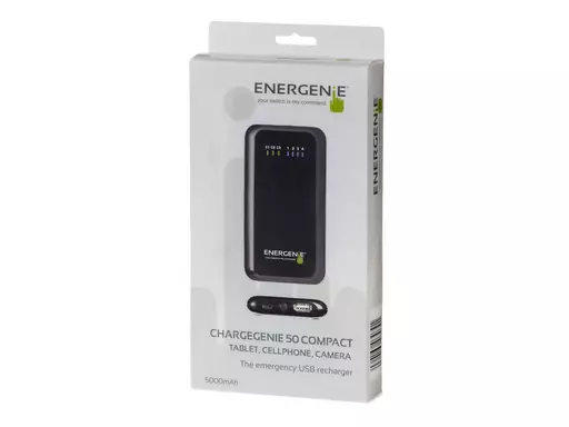 EnerGenie ChargeGenie 50 power bank 5000 mAh Black