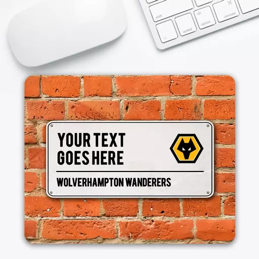 Wolves Street Sign Mouse Mat