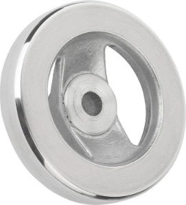 K0162 Flat Rim Aluminium Without Grip 2 Spoke Handwheels