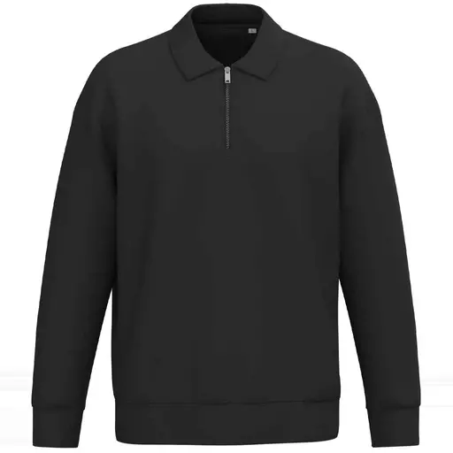 Native Spirit Unisex 1/4 Zip Sweatshirt with Polo Collar