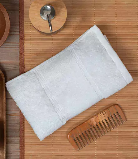 Towel City Organic Printable Border Hand Towel