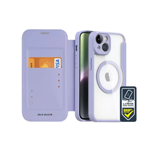 Dux Ducis - Skin X Pro MagSafe Wallet for iPhone 14 - Purple