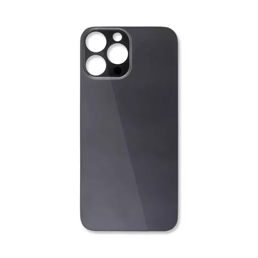Back Glass (Big Hole) (No Logo) (Graphite) (CERTIFIED) - For iPhone 12 Pro
