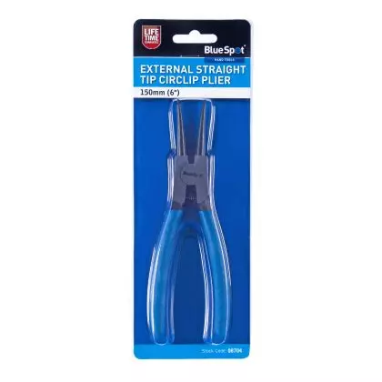 150mm (6") External Straight Tip Circlip Pliers