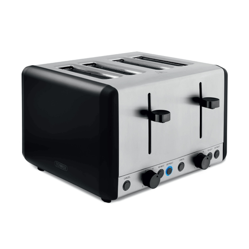 Tower Sera T20086blk 4-Slice Toaster Black, Black