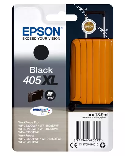 Epson C13T05H14020/405XL Ink cartridge black high-capacity Blister Acustic Magnetic, 1.1K pages 18,9ml for Epson WF-3820/7830