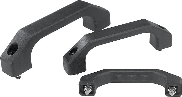 K0200 - Stirrup Handles In Thermoplastic Length 122-218mm