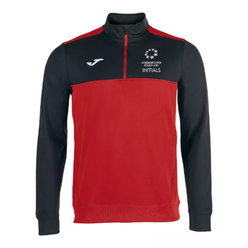 SummertownStarsFootballClub_WinnerHalfZipSweatshirt_RedBlack_Front.png