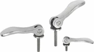 K0647 - Adjustable Cam Levers With Stainless Steel Handle, & Stainless Steel Thread M3-M10