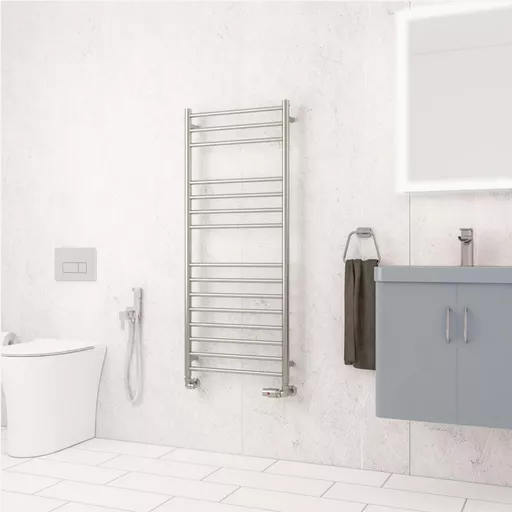 Violla II 1210 x 500 Stainless Steel Towel Rail Brushed