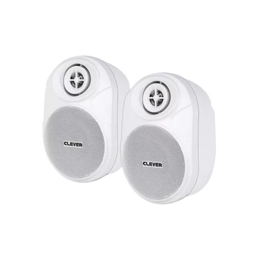 Clever Acoustics BGS20T White 100v Speakers (Pair)