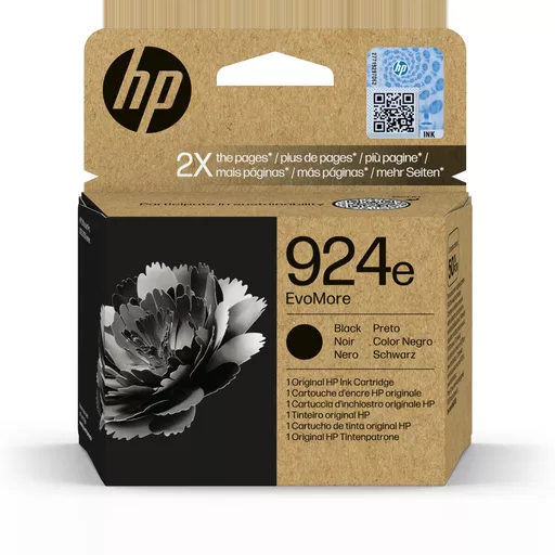 HP 4K0V0NE/924E Ink cartridge black EvoMore, 1K pages ISO/IEC 19752 for HP OJ Pro 8120/e