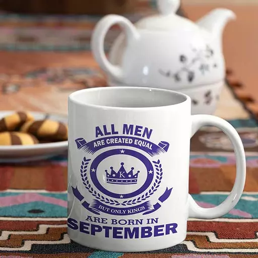 Custom Zodiac Birthday Mug – unique Kings Design for men