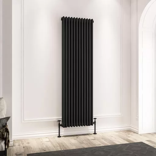 Imperia 3 Column Radiator 1800 x 560mm Matt Black