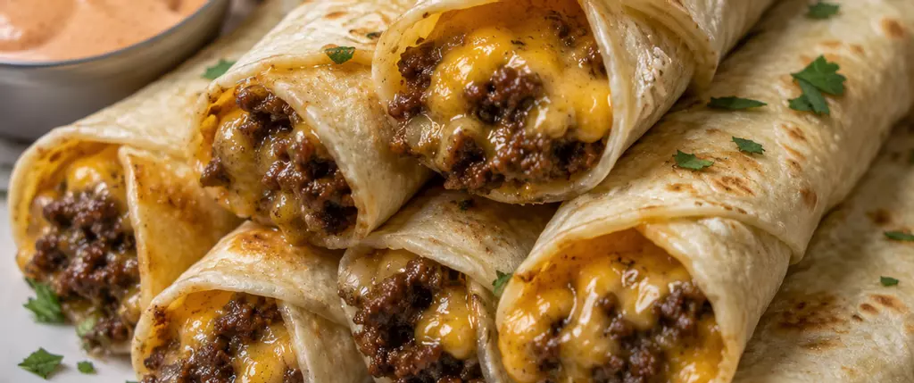 Cheeseburger Taquitos