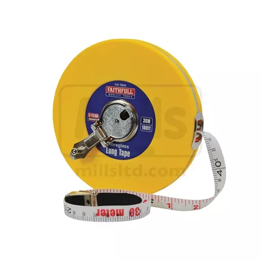 Closed ABS Fibreglass Long Tape 30m 100ft