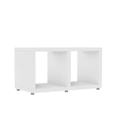 White Storage Cube Shelving 1 x 2