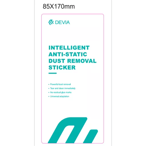 Devia - Pack of 100 Anti-Static Dust Removal Stickers