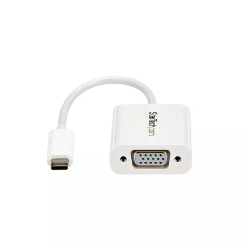 StarTech.com USB-C to VGA Adapter - White