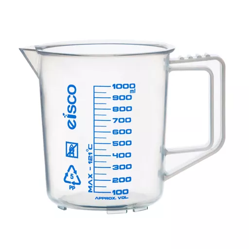 Jug, polypropylene, graduated, capacity 1 litre