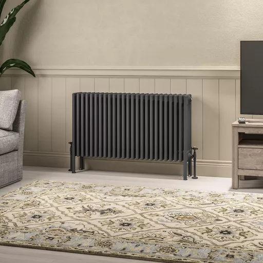Imperia 6 Column Radiator 600 x 1145mm Matt Anthracite