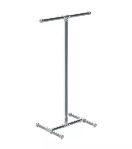 2 Way Industrial Galvanised Clothes Rail