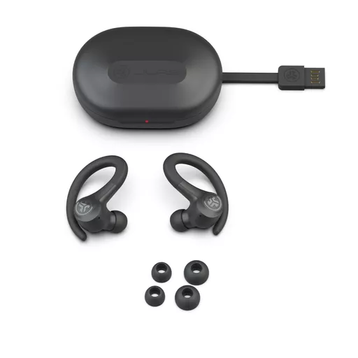 JLab Go Air Sport True Wireless Headset True Wireless Stereo (TWS) Ear-hook Sports Bluetooth Graphite