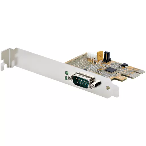 StarTech.com PCI Express Serial Card, PCIe to RS232 (DB9) Serial Interface Card, PC Serial Card w/ 16C1050 UART, Standard or Low Profile Brackets, COM Retention, Windows & Linux