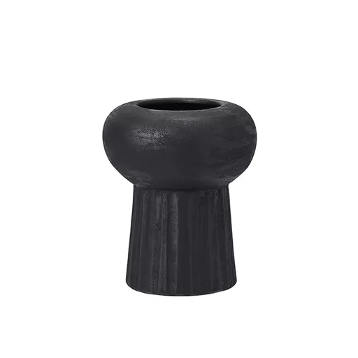 Pot, Ingrid, Matt Black, Small