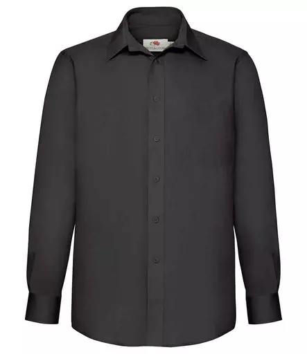 Fruit of the Loom Long Sleeve Poplin Shirt