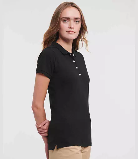 Russell Athletic Ladies Stretch Piqué Polo Shirt