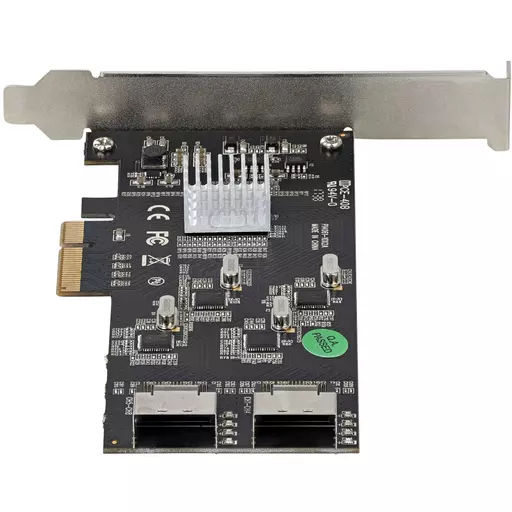 StarTech.com 8 Port SATA PCIe Card - PCI Express 6Gbps SATA Expansion Adapter Card with 4 Host Controllers - SATA PCIe Controller Card - PCI-e x4 Gen 2 to SATA III - SATA HDD/SSD