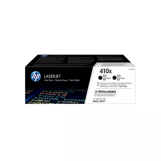 HP CF410XD/410X Toner cartridge black high-capacity twin pack, 2x6.5K pages ISO/IEC 19798 Pack=2 for HP Pro M 452