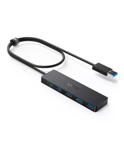 Anker Innovations A7516016 interface hub USB 3.2 Gen 1 (3.1 Gen 1) Type-A 5000 Mbit/s Black