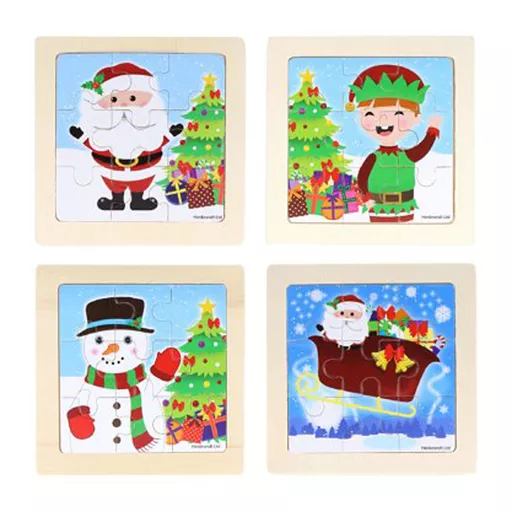 Wooden Puzzle - Christmas - Box of 48