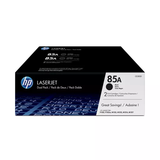 HP CE285AD/85A Toner cartridge black twin pack, 2x1.6K pages/5% Pack=2 for HP Pro P 1100